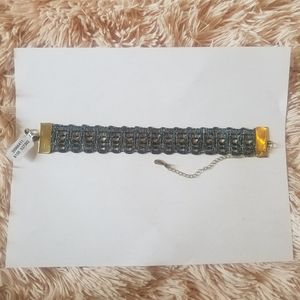 free people dark metallic choker